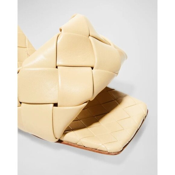 BOTTEGA VENETA The Lido Sandals in Cane Sugar 36 Womens Leather High Heels - Picture 15 of 16